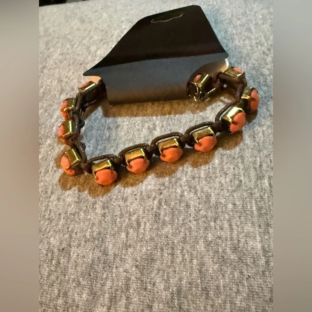 Gold and Pink Women's Bracelet